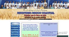 Desktop Screenshot of ministeriomisioncelestial.com